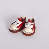브라이스 호환 구체관절인형의상 Ob11 소가죽 캔버스 신발 인형 의류 홀라라 오비츠 11 GSC 바디 9 1/12, 04 red