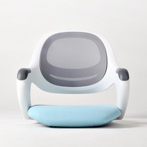 체어스코 플로 접이식 등받이 좌식의자, 메쉬 스카이