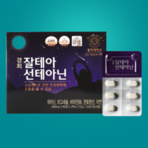 잘테아 테아닌 120정 마그네슘 비타민B6 판토텐산 아연 PTP 포장, 1개