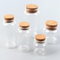 휴대용 기침약 영양제 미니 코르크병 3개 소분용기