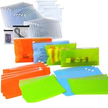 고주파 슬라이드 PVC 칼라지퍼백 하늘20x15cm 10장