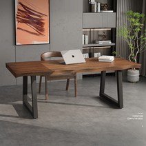 통나무 원목 우드슬랩 책상 테이블 2000, 220x70x75