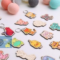 열쇠고리 나무공예 유아 미술놀이 초딩 유아 만들기 키트 초등학생 만들기 세트, 병아리