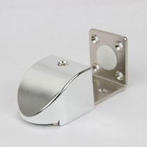 가람열쇠 슬라이딩 자동문 도어 하부가이드 크롬 블랙 30~55mm, 하부가이드(크롬)