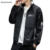 Sevenmoon 여름남자 데일리 경박스럽다 오버핏 간략하다 도안 재킷 코트