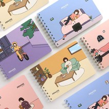 핑크풋 3000 보리 드로잉노트 스케치 무선스프링가로좌철, 단품, 단품