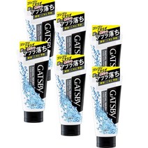 Gatsby Facial Wash 갸스비 페이셜 워시 스트롱 클리어 폼 클렌징 130g 6팩