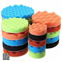 자동차 연마 듀얼 광택기 패드 7x 3''5''6''7'' 차량용 버프 스폰지 폴리, 03 5 inch