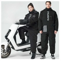 오토바이 방한복 배달 스즈키복 우주복 배달대행, (기본 스트래들 스타일)블랙 L사이즈
