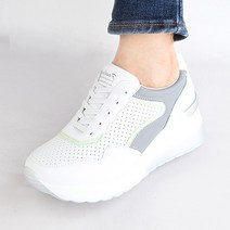 중년 엄마 가죽 키높이 운동화 밴딩끈 신발 40대 50대 60대