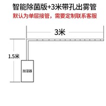 가습기 제니퍼룸 롱롱 케어팟 모즈 블루벤트 물 다량의 안개 조용한 산업 및 상업용 야채, 21L 스마트 살균 버전 3m 긴 천공 튜브