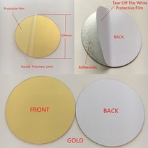 인테리어 욕실 화장대 명품 럭셔리 거울 팔각 원형 10pcs 직경 100x1mm 아크릴, 금 접착제