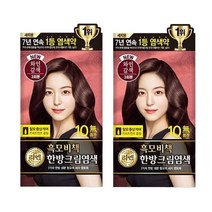 리엔 흑모비책 염색크림 염색약 120g, 와인갈색, 2개