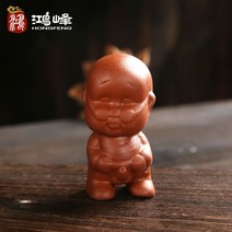 오줌싸개인형 민속인형 조경 장식 조각 행운의 전통소품 조형물 고추 선물용 미니 공예품, 안경