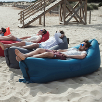 후와유 에어쇼파/에어쿠션 NEW/에어베드/마약쇼파/빈백/물놀이용품/캠핑용품/캠핑해먹/ 비치백, 그린