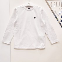 게스키즈 SH04 삼각 와펜 티셔츠 화이트 G31KDT981-W1