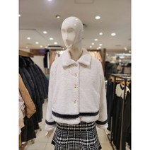 [AK PLAZA] [밸리걸]배색 라인 에코퍼 자켓(392340)