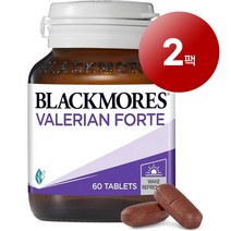 Blackmores 와와마켓 호주산 직송 Blackmores 블랙모어스 발레리안 포르테 60정 수면 건강 관리 1팩, 2팩