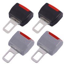 도매팜 2+2 차량용 안전벨트 연장 높이조절 클립 벨트 임산부, 1set(2p)+1set(2p), 블랙