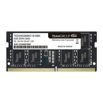 팀그룹 엘리트 DDR4 8GB 싱글 2666MHz PC421300 CL19 언버퍼드 비 ECC 1.2V SODIMM 260핀 노트북 PC 컴퓨터 메모리 모듈 램 업그레이드 TED4, 2666MHz_8GB