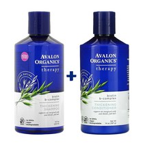 [아발론오가닉스 2종] 아발론오가닉스 테라피 비오틴 B 컴플렉스 샴푸 414ML + 컨디서녀 397G