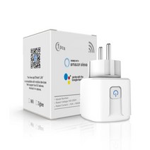 QNCX Wifi 스마트 플러그 소켓 콘센트 EU 16A Tuya 전원 모니터 타이밍 기능 스마트 라이프 APP 원격 제어 스마트 홈 소켓, 02 Power Monitor, 1개