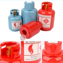 모형 가스통 모양 디자인 저금통 동전 지폐 머니 박스 인테리어 소품, 소 - 레드