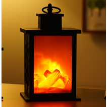 불멍무드등 벽난로 벽난로 등불 led 불꽃 시뮬레이션 장식용 휴대용 led 랜턴 배터리 및 usb 포함 실내실외, d