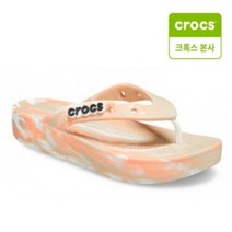 [AK원주점] [크록스 본사]클래식 플랫폼 마블 플립 207824-2ZM