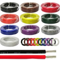 UL1015 AWG12 1M절단 무료배송/600V 105도 리드전선, 백색(WH)