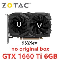 Zotac 그래픽 카드 GTX 1660 6GB Ti Nvidia 비디오 GPU 데스크탑 PC 컴퓨터 게임, 01 Zotac-1660Ti-6G