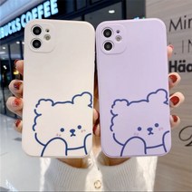 부엉이상점아이폰13입고 전기종 카메라풀커버 강아지 케이스 귀여운 실리콘 젤리 케이스