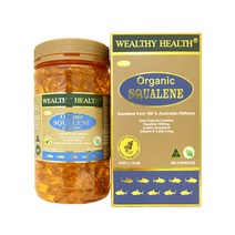 웰시헬쓰 스쿠알렌 1000mg 365캡슐 Wealthy Health Squalene 2팩, 2개, 365정
