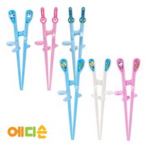(에디슨 젓가락 2단계 1+1 원쁠 모음) 뽀로로 패티 폴리 엠버 타요 오른손 왼손 아기 유아 어린이 교정용젓가락 어린이집 수저세트, 2-5에디슨젓가락2단계(엠+패)