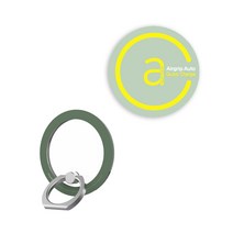 [세트] 억스 아이링 맥스+ 에어그립 맥세이프 스티커 / 갤럭시 아이폰 자석 스마트링 핸드폰거치대, 알파인 그린, 민트