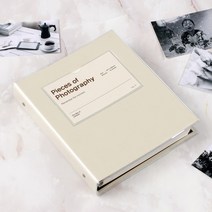 토비 바인더앨범 초음파 포토북 접착식 사진앨범 포토앨범, 25매, 바인더앨범 (베이지)-백지