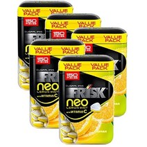 Frisk Frisk Neo Vitamin C 프리스크 프리스크 네오 비타민 씨 브레스 캔디 레몬 민트 105g 5팩