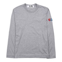 꼼데가르송 [라벨루쏘] [꼼데가르송] P1T330 GRAY 남성 인베이더 롱 슬리브 티셔츠