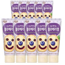 복음자리 바로 짜먹는 블루베리 잼 100g 과일 청 퓨레 토스트 소스 홈카페 라떼 만들기, 10개