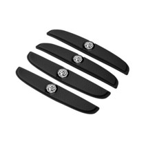 자동차 차량 도어 백미러 텍터 고무 충돌 방지 스트립 스티커 4 개 모리스 차고 MG 3 5 6 7 HS ZS GS Hecto, 02 A Black