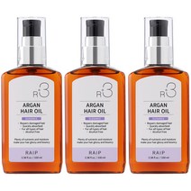 라입 R3 아르간헤어오일 헤어에센스 100mlX3개, 4.엘레강스*3개