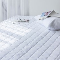 블럭 세미 항균 알러지케어 패밀리 침대패드 SS Q K KK KKK SK, 화이트