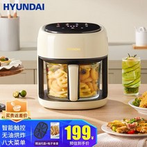 유리에어프라이어 글라스 투명 대용량 글라스에어프라이기, 1
