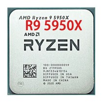 5950x AMD Ryzen 9 5950X R9 3.4 GHz 16 코어 32 스레드 CPU 프로세서 7NM L3 = 64M 100-000000059 소켓 AM, 한개옵션0