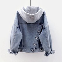 스타일아유 여성 캐주얼 후드 청자켓 데일리 데님자켓