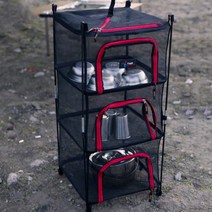 스탠드 건조대 메쉬 캐비넷망 캠핑 보관함 식기건조망, [정품_스탠드건조대 그린^]