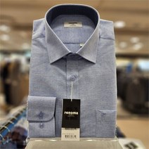 레노마 SH04 구김없는 링크프리 TTC 멜란 솔리드 일반핏 셔츠 RMFSGP-920-BU-5