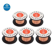 전기 전도도 0.1mm 권선 에나멜 와이어 구리 솔더 제품 휴대 보드 DIY, 03 5Pcs
