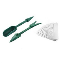 농업 묘목 튜브 Transplanter 정원 핸드 헬드 심기 기계 부품 꽃 이식 추출기 도구, 03 10 X White Labels