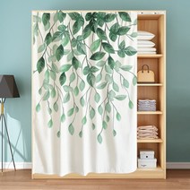 옷장 행거 블라인드 커튼 방진 깔끔한 부착 칸막이 가림막 안방 라커 룸 커튼 레일, 120cm  X 150cm  + B